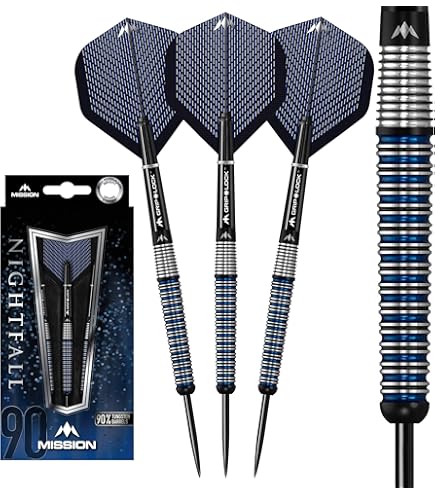 ダーツ MISSION DARTS Josh Rock V2 2BA 18g Mission Josh Rock Darts v2 - Soft Tip - 95% - Rocky - Silver
